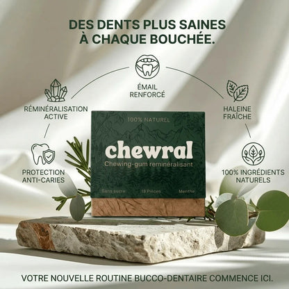 Chewral Menthe pack en main — format de poche