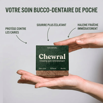 Chewral en main format de poche — soin bucco-dentaire FR